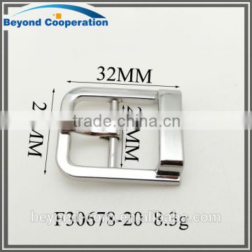 20mm silver plated H shape pin buckle