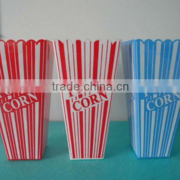 1L square plastic popcorn bucket