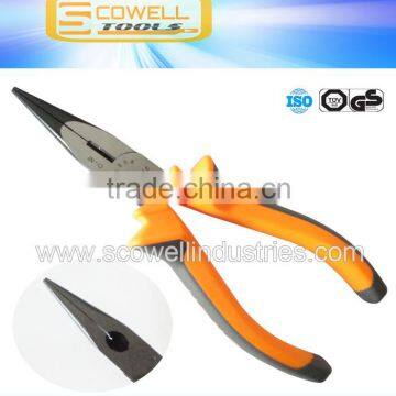 High quality industrial grade long round nose pliers CR-V steel Drop Forged