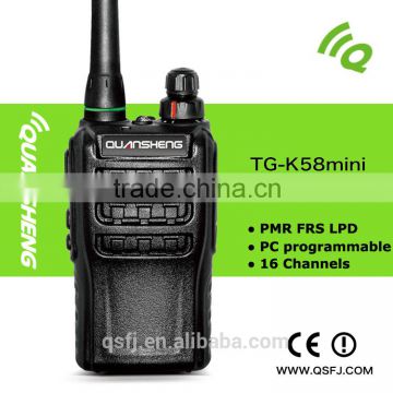 Handheld mini woki toki quansheng two way radio TG-K58mini