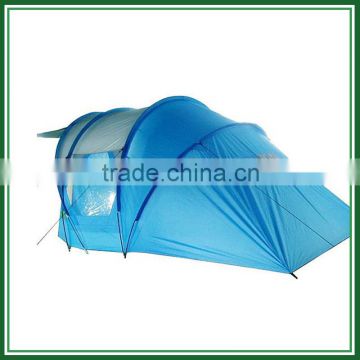 4 Person Blue Tunnel Family Tents With Living Room