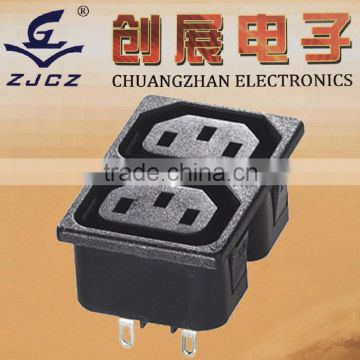 wireless power socket,Power socket with fuse,Female Power Socket 3P with snap-in