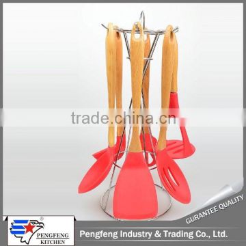 top grade eco-friendly colorful silicone kitchen utensils