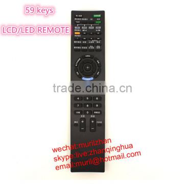 High Quality ZF Black 59 Keys lcd/led remote control for Sony