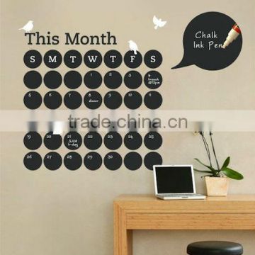 Removable Chalkboard Dot Sticker Clear