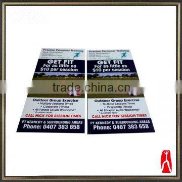 Cheap customized 300g coated paper printed advertising pamphlet