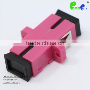 High quality China-made OM4 SC SX fiber optic adapter