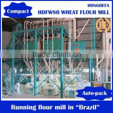 Automatic 10-1000ton/24h wheat flour mill plant with price for sale