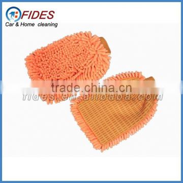 noodle duster chenille car wash mitt with mesh cloth