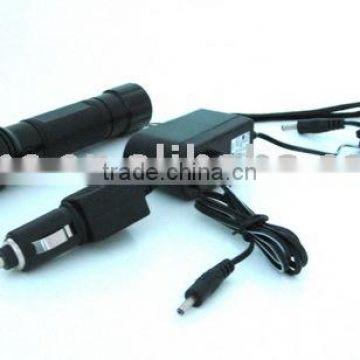 Strong police rechargeable led flashlight or torch with CREE Q3 240LM in 3 modes of 100% light, 50% light and strobe
