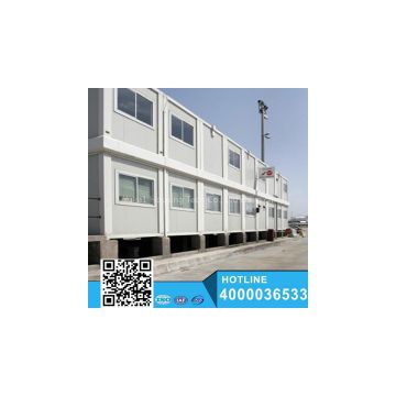 Latest design Stackable 20ft Flat Pack Container House Prefab Hotel on sale