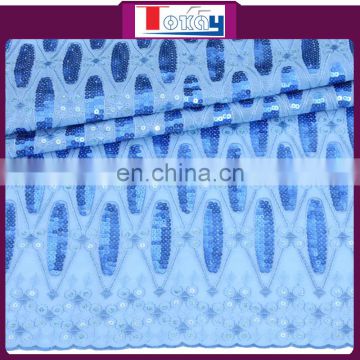 2015ss fashionable and hot selling shinnig sequins organza fabric for party