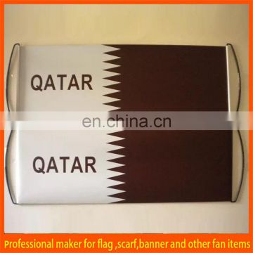 Roll-up cheering banner flag stands