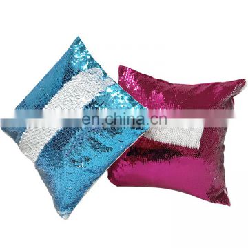 High quality custom color changing flip magic reversible sequin pillow
