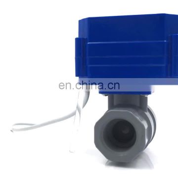 CR01 CR02 12V 24V DN15 DN20 UPVC CWX-60P plastic motorized ball valve