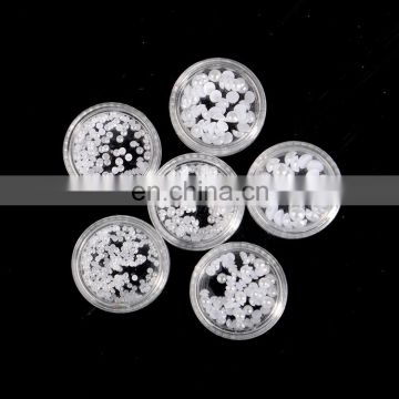 ASIANAIL ABS Plastic Acrylic Half Round Pearl Wholesale Nail Pearl