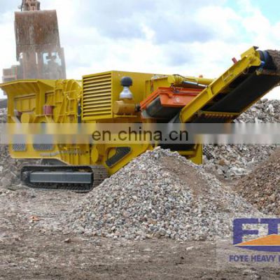 High quality crawler type easy moving mobile stone crushing production line portable crushers direct from China manufacturer