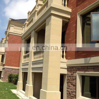 Cheap sale hotel lobby Simple European style beige sandstone sandblast wall panels decoration building stone plate