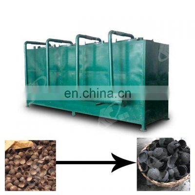 500-600kg/h Hengchang bbq charcoal square continuous rotary rice husk sawdust wood charcoal carbonization furnace activate price