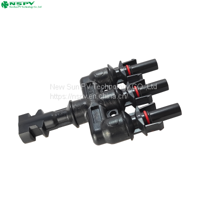 MC 3 pin solar connector T branch pv connector DC connector ip68