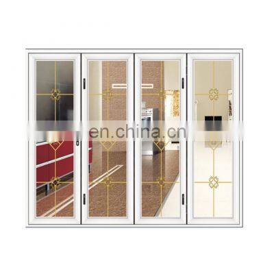 New design exterior accordion aluminium folding door bi fold screen door double glazing aluminum bi folding doors design