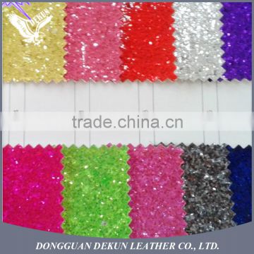 Factory made good quality design color wallpaper glitter leather