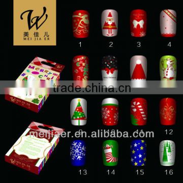 New arrive christmas ABS nail designs good quality