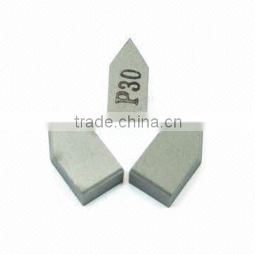 Cemented carbide brazed tips