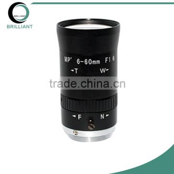 2MP 1/3" Format CS-mount Manual Iris 6~60mm Varifocal Lens