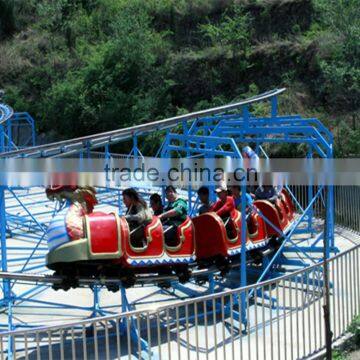 Funny and fantastic amusement park rides sliding dragon roller coaster rides