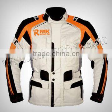 Men Motorbike Beautiful Design Cordura Jacket Made of 100% Polyester 600D, Inside waterproof & Breathable fabric