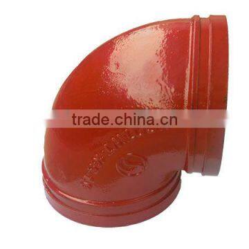 Ductile Iron Grooved Pipe Fitting 90 degree elbow
