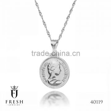 Fashion 925 Sterling Silver Necklace - 40119 , Wholesale Silver Jewellery, Silver Jewellery Manufacturer, CZ Cubic Zircon AAA