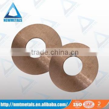 tungsten copper alloy disc ring wheels copper tungsten electrode
