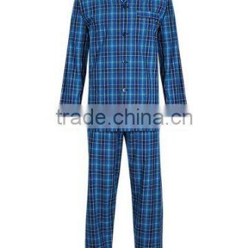 Men`s cotton yarn dyed poplin pajamas