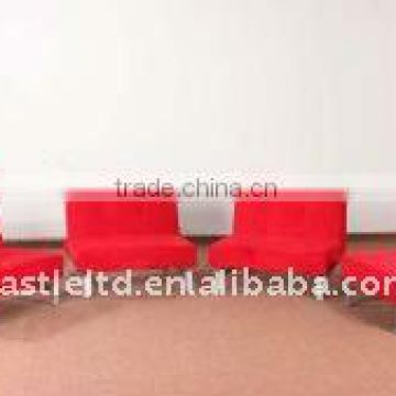 Single wooden frame modern red sofa bed