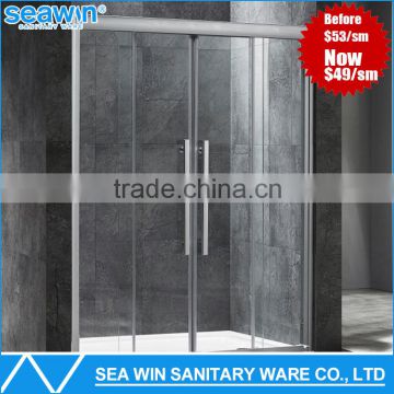 Simple and Fashional Design Framed Sliding Glass Shower Door