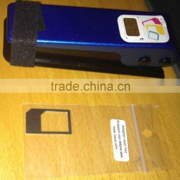 Sim adapters Hot selling Dual 2 In 1 Nano Micro Sim Card Cutter Black Micro, Nano SIM Card Cutter