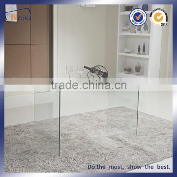 2016 Hot Sale Bent Clear Tempered Glass Coffee Table