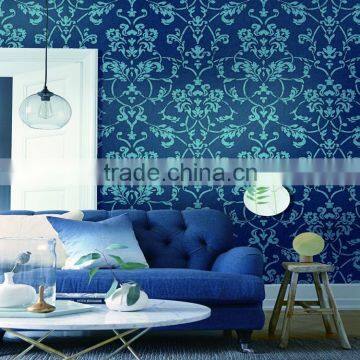 High Class Non Woven Foaming Wallpaper for bed room