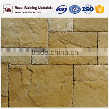 Rusty slate cultured stone wall cladding for construction decorative wall solid surface type