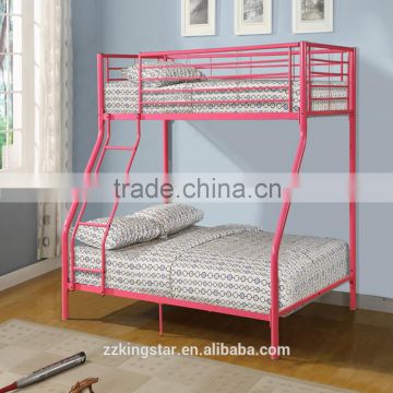 Decorative low price bedroom furniture new style metal bunk bed