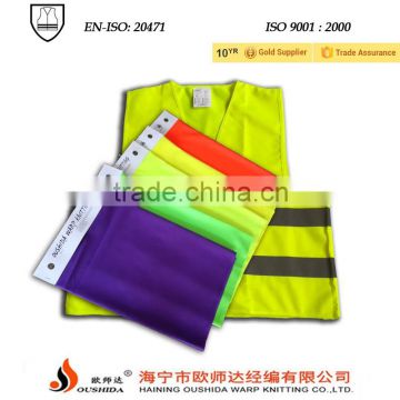100% polyester FLUORESCENT FABRIC for safety vest