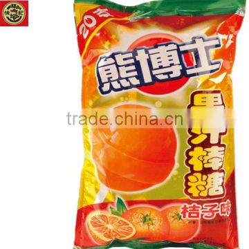 HFC Dr. Bear 6095 orange flavour filling lollipops