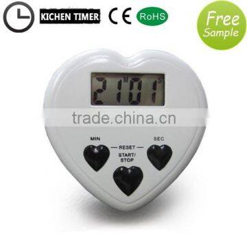 digital heart shaped 2-channel frontier digital timer