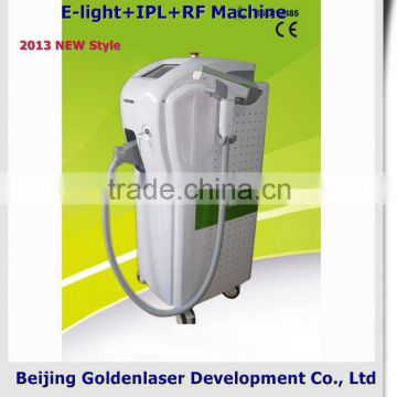 2013 Hot Selling Multi-Functional Beauty Pigmentinon Removal Equipment E-light+IPL+RF Machine Diode Laser Belly Pain Free