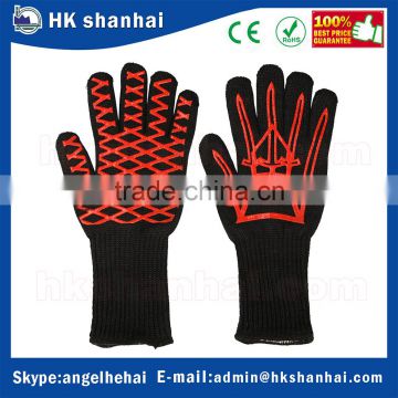 shanhai Wholesale 932F Extreme Heat Resistant Oven Mitts BBQ 14' Long Cuff Grilling Cooking Gloves