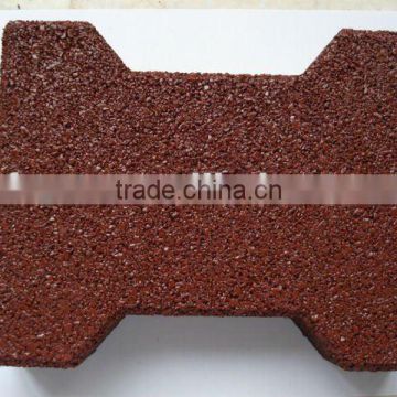 horse racing care red face dog-bone pavers rubber brick tile 43mm thickness