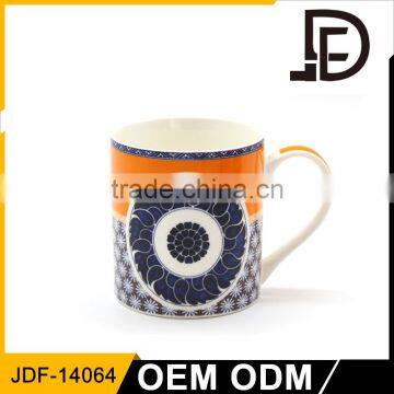 Drinkware porcelain printed coffee mug, colorful coffee mugs