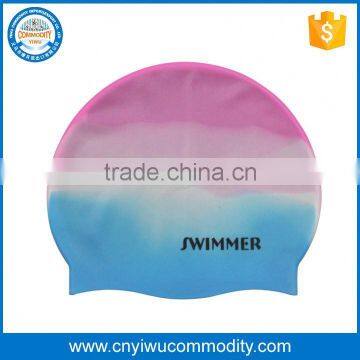 Custom Logo Printing Silicone Competition Swimming Cap